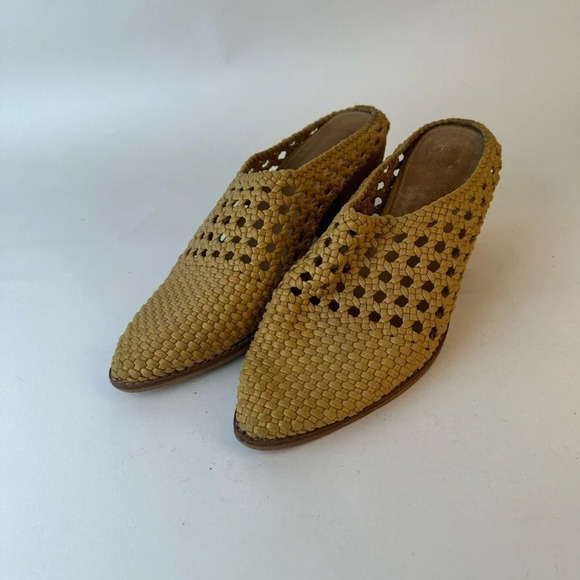 Mi.iM Paris Woven Leather Mules - Picture 3 of 8
